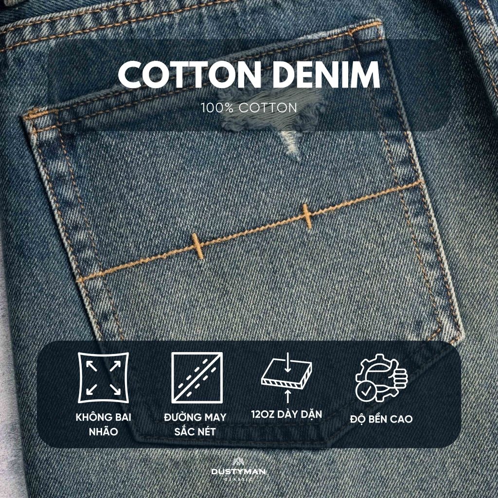 QUẦN JEAN ỐNG ĐỨNG KODA | 602-09 STRAIGHT | XANH RÁCH