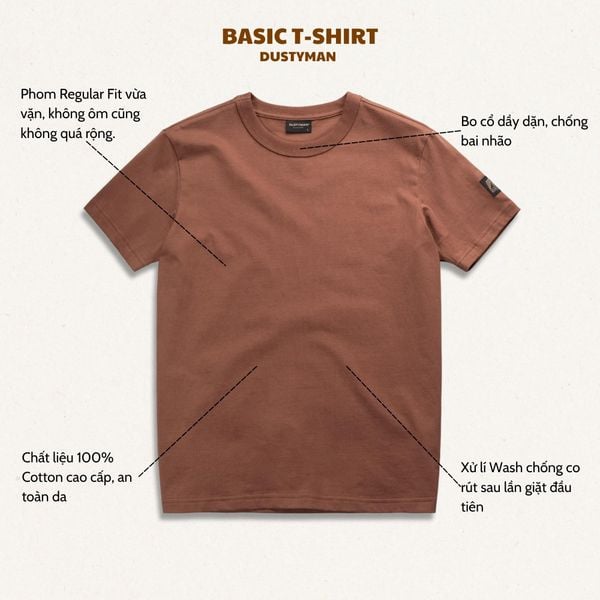  ÁO PHÔNG BASIC | COTTON 100% | REGULAR FIT | T99 