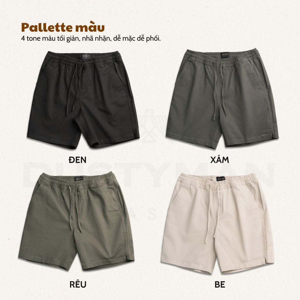 RUNE SHORT | KAKI COTTON | RELAXED FIT | SH386