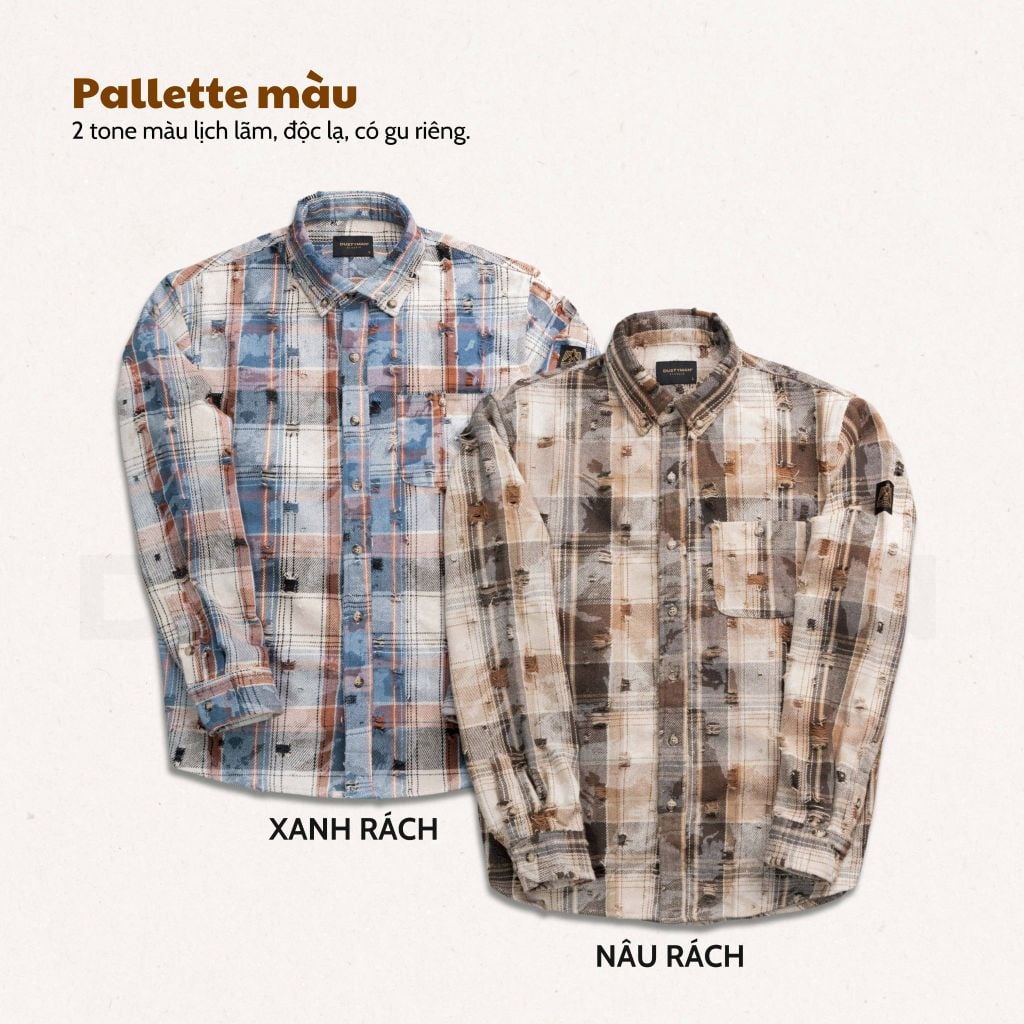 ÁO SƠ MI FLANNEL WASH DÀI TAY TORN | REGULAR FIT | S702