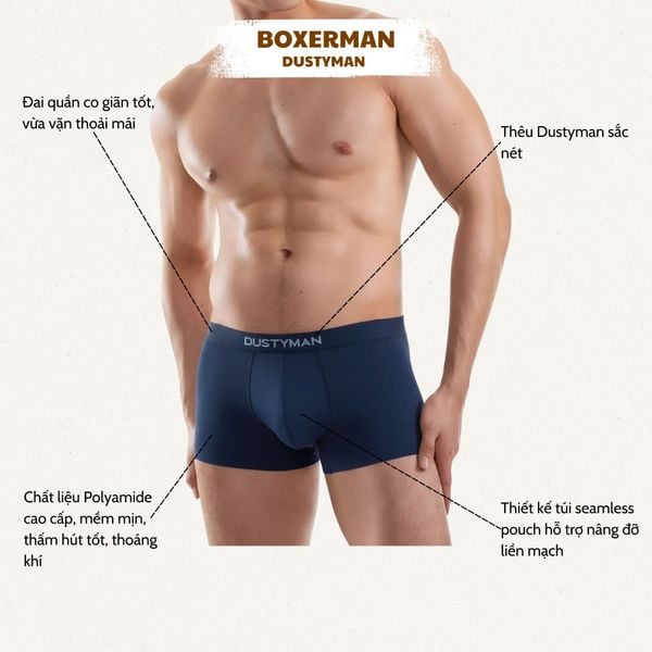  DUSTYMAN BOXER | POLYAMIDE CAO CẤP 
