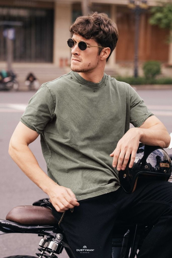 Áo Thun Wash Nam Dustyman Ravel Regular Fit T861