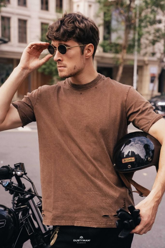 Áo Thun Wash Nam Dustyman Ravel Regular Fit T861