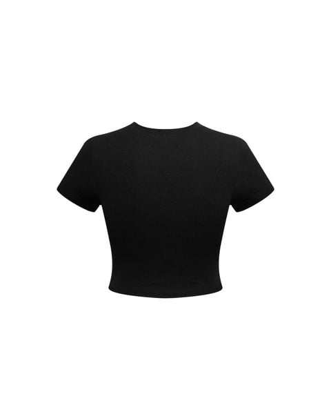  TBT4 - FNOS BASIC CROPTOP - BLACK 