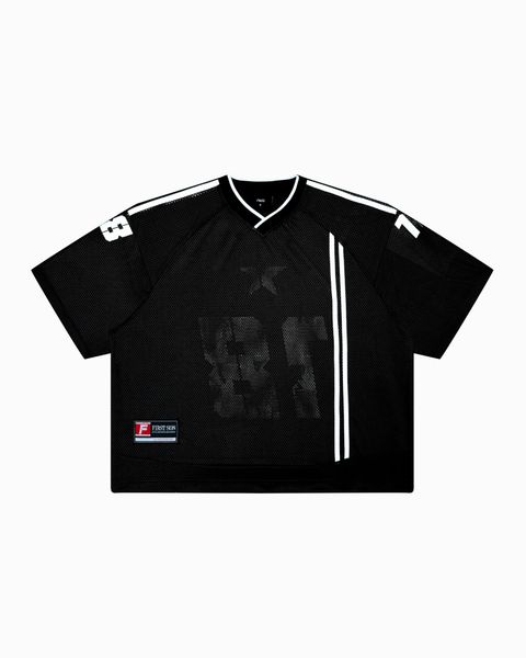  JS8 - 18+ MESH JERSEY TEE - BLACK 