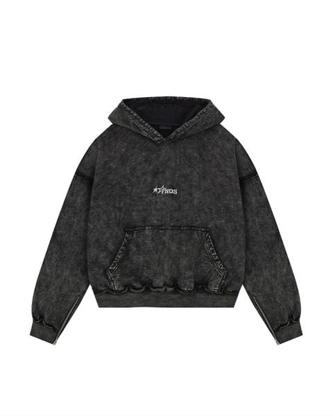  HDW1 - FNOS RÉVOLTE WASHED HOODIE - DARK WASH 