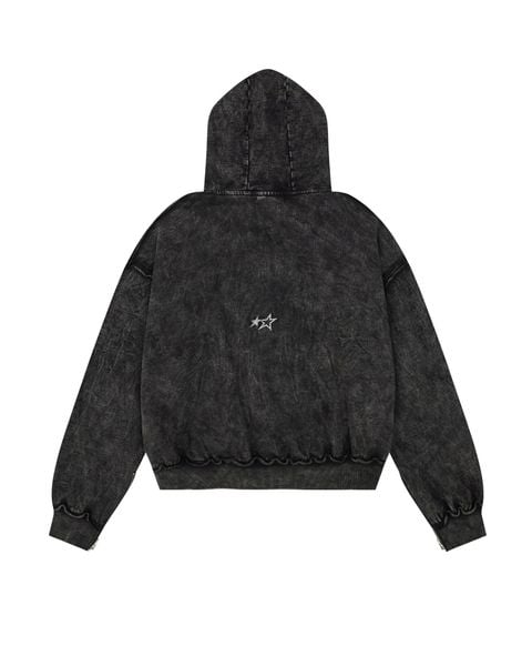  HDW1 - FNOS RÉVOLTE WASHED HOODIE - DARK WASH 