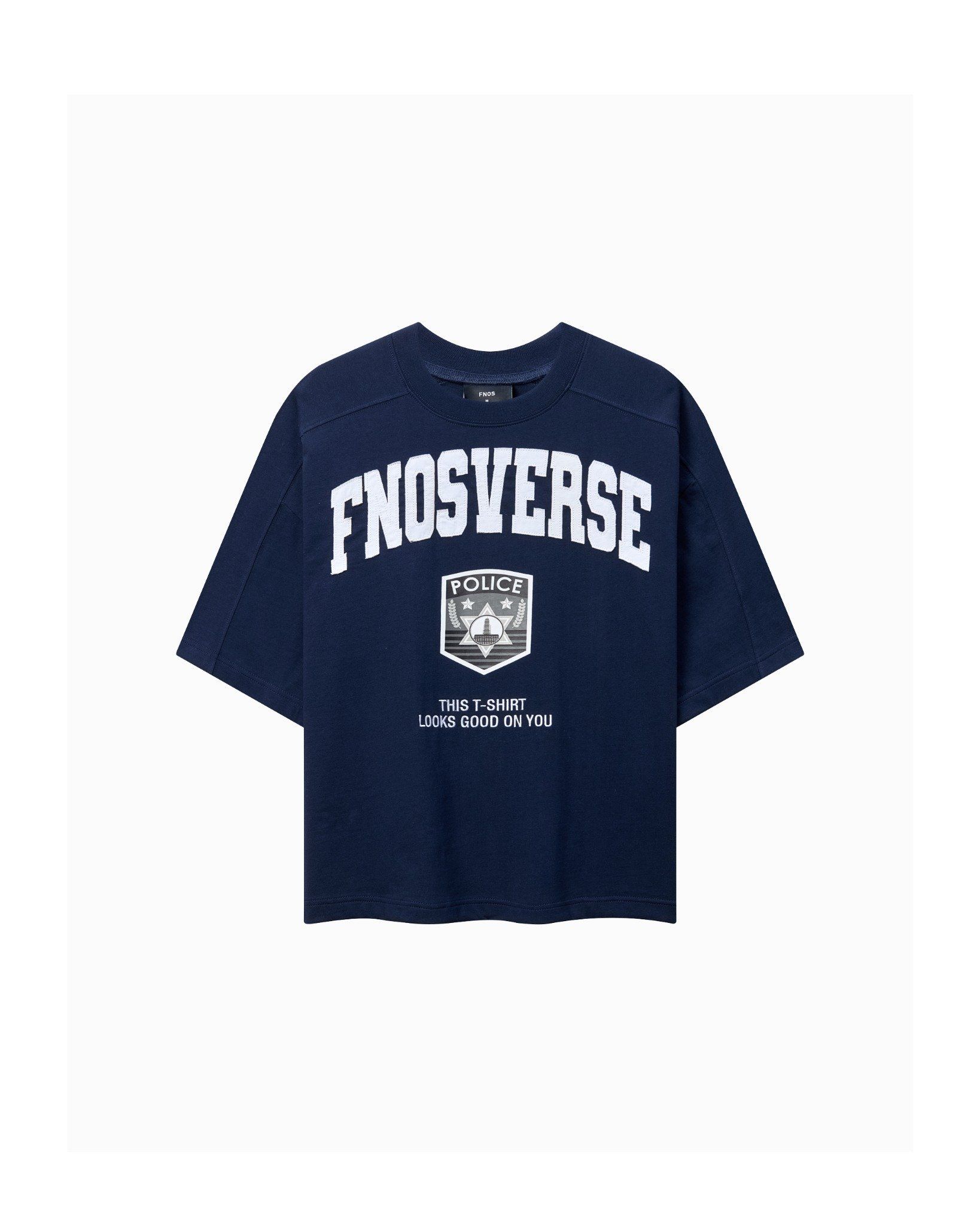 TSG42 - BLUE SHIELD BOXY T-SHIRT - NAVY 