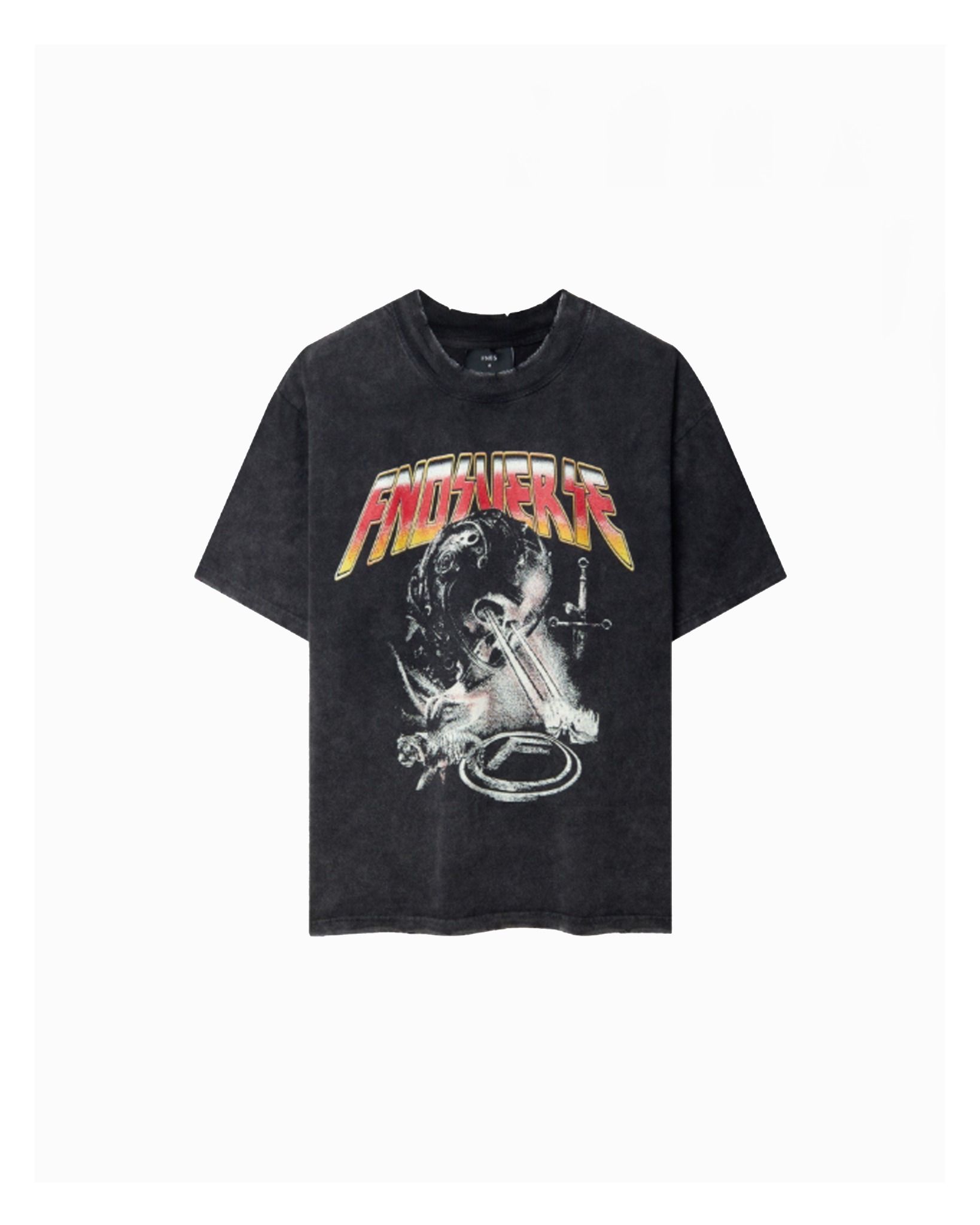  TWG30 - DREAM'S HAVEN DESTROYED WASHED TEE - BLACK 