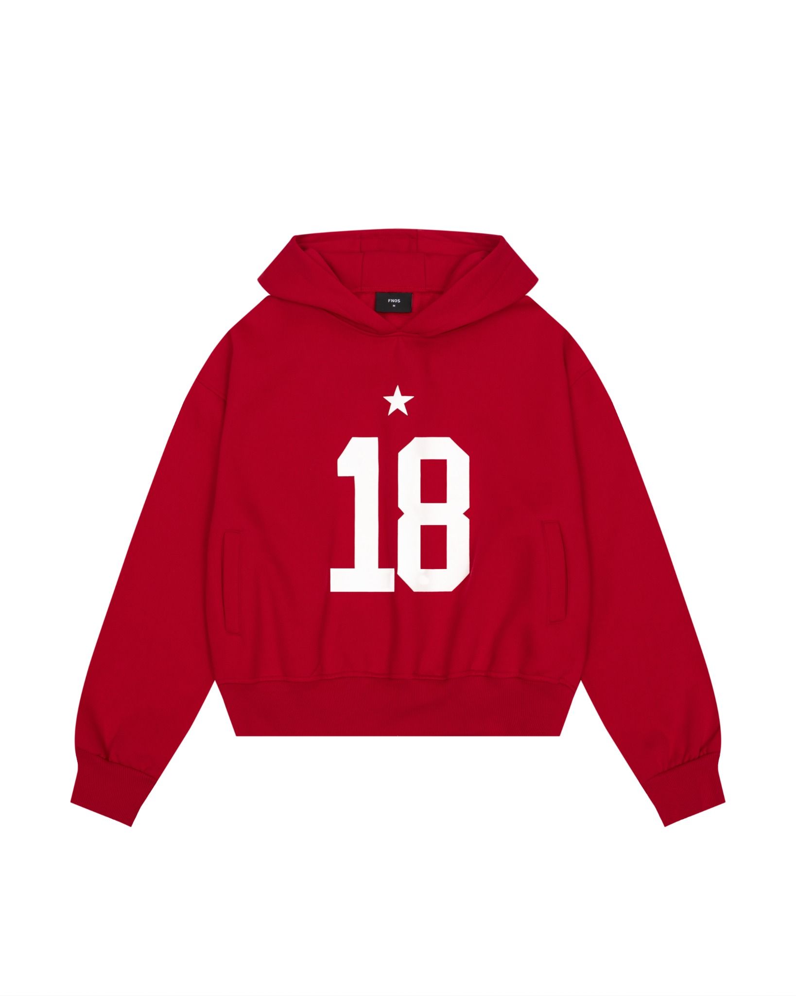  HD15 - BALANCE NUMBER HOODIE - RED 