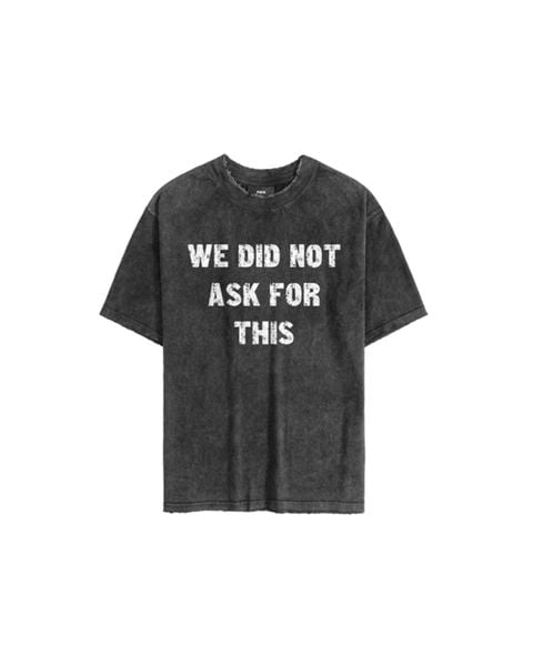  TWG5 - 'WHO ASKED' VINTAGE TEE - BLACK 