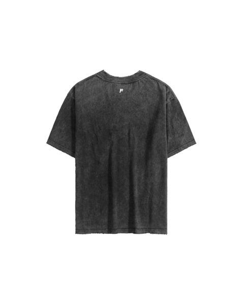  TWG5 - 'WHO ASKED' VINTAGE TEE - BLACK 