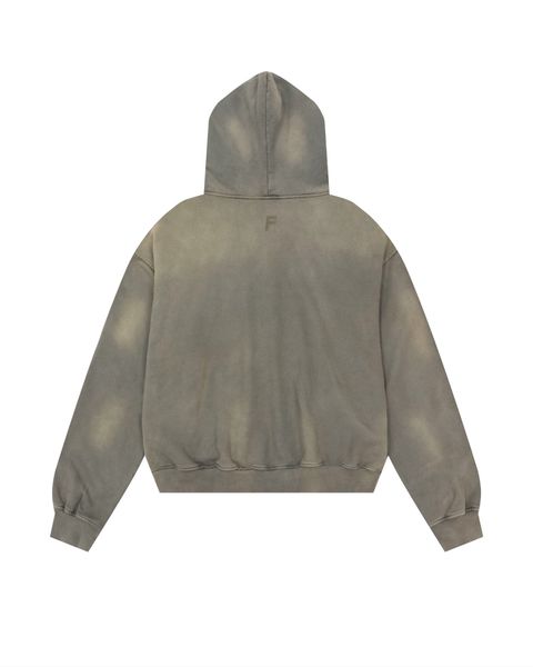  HD9 - 'INTROVERSE' DOUBLE ZIP HOODIE - OLIVE WASH 