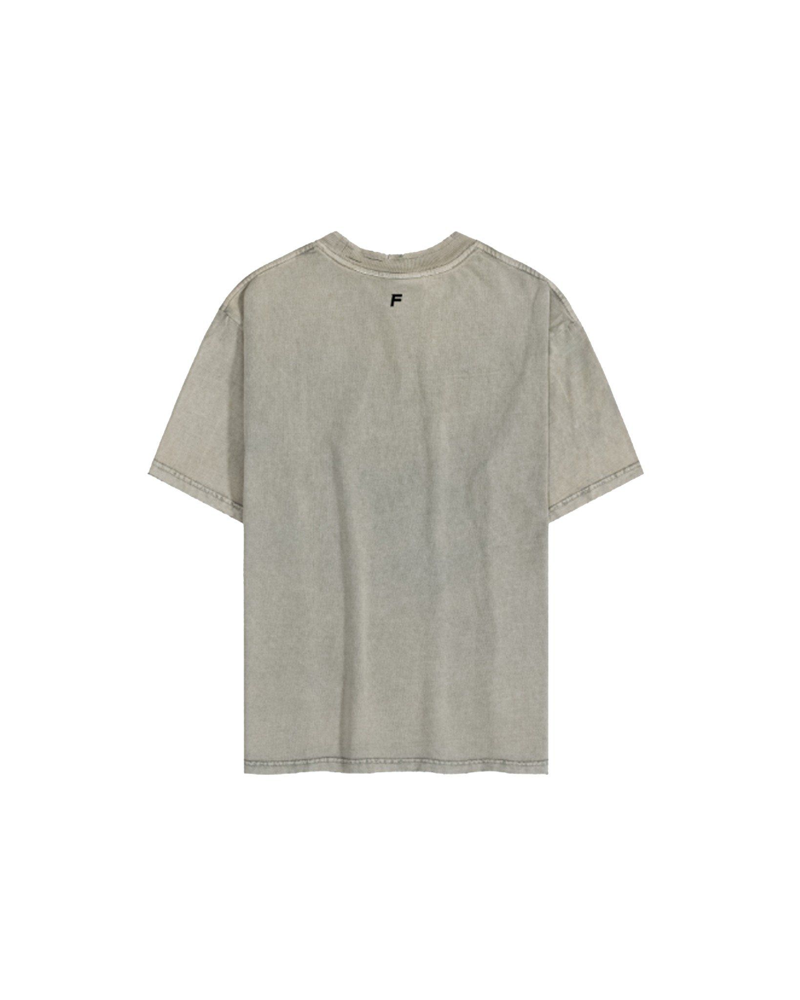  TWG6 - 'WHO ASKED' VINTAGE TEE - SAND 