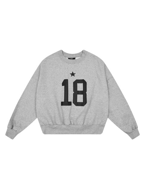  SW13 - BALANCE NUMBER SWEATER  - GREY 