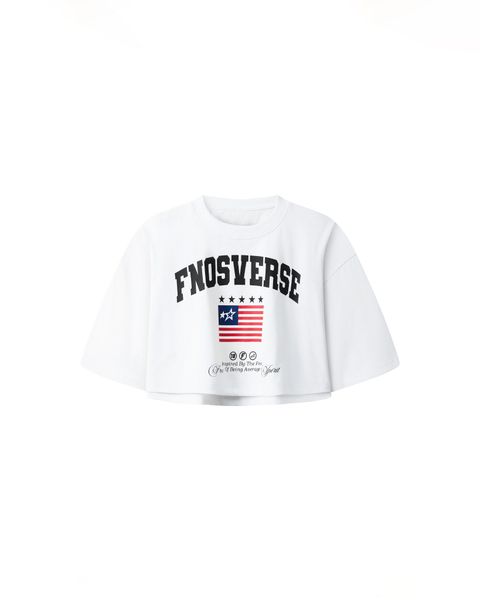  TCG4 - FNOS US CROPTOP - WHITE 