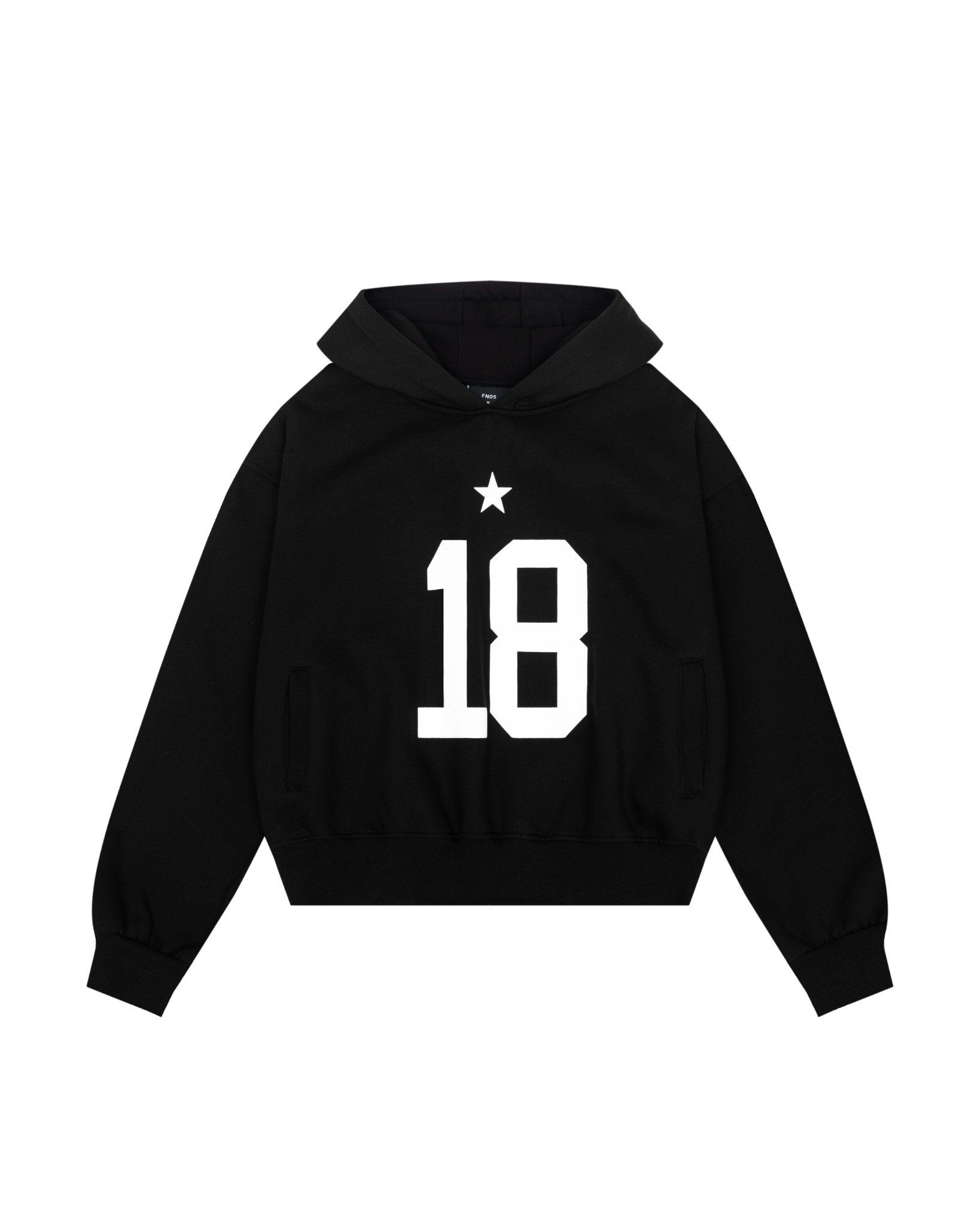  HD13 - BALANCE NUMBER HOODIE - BLACK 