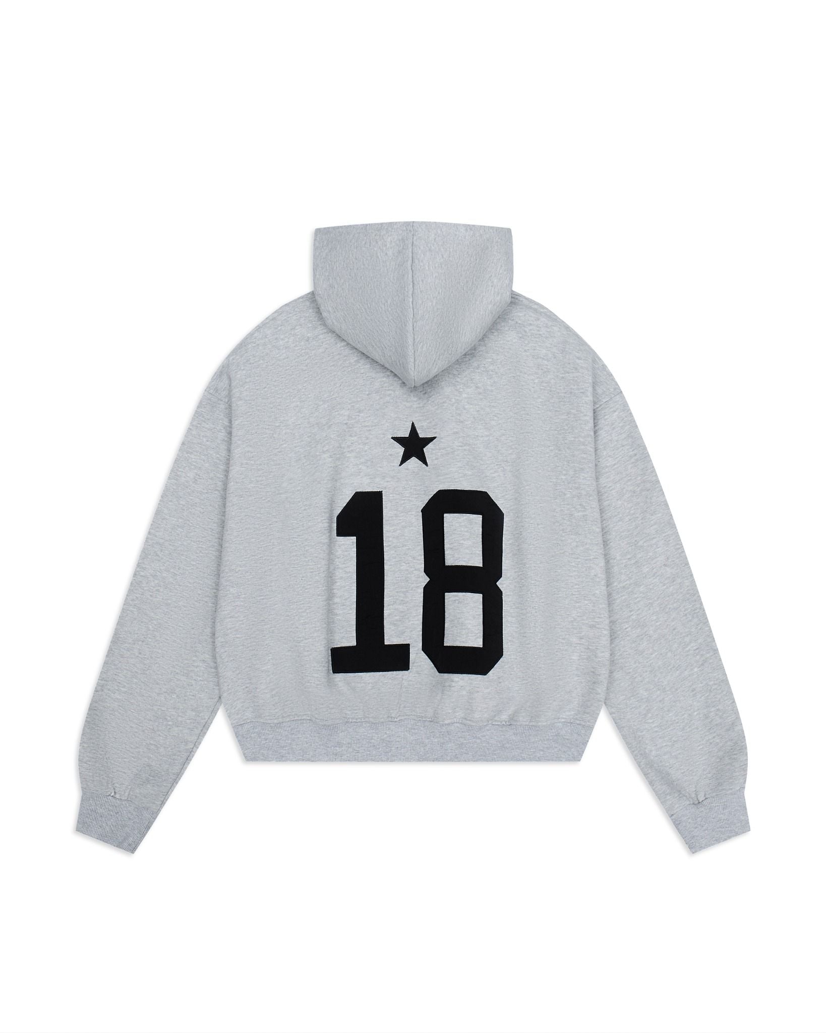  HD12- BALANCE NUMBER DOUBLE ZIP HOODIE - LIGHT GRAY VER2 