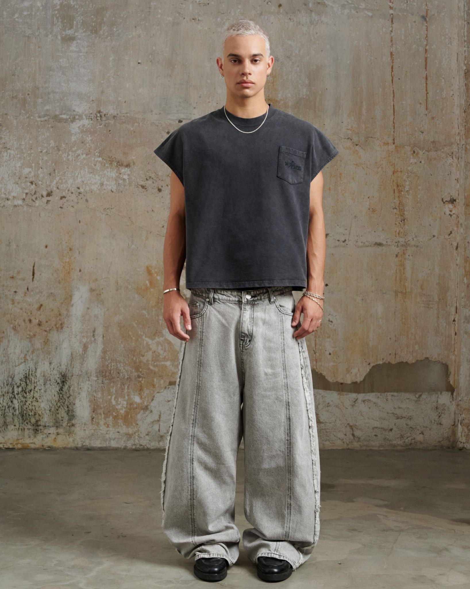  ERG19 - FNOSVERSE JEANS WASH - LIGHT GREY 