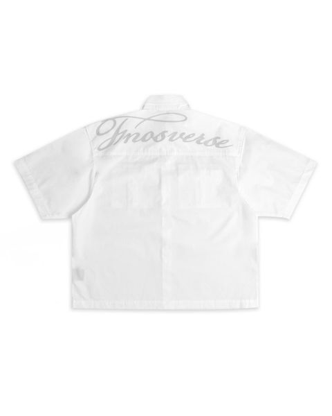  SH5 - SHORT-SLEEVE SHIRT WITH SLIGHT WRINKLE EFFECT - WHITE 