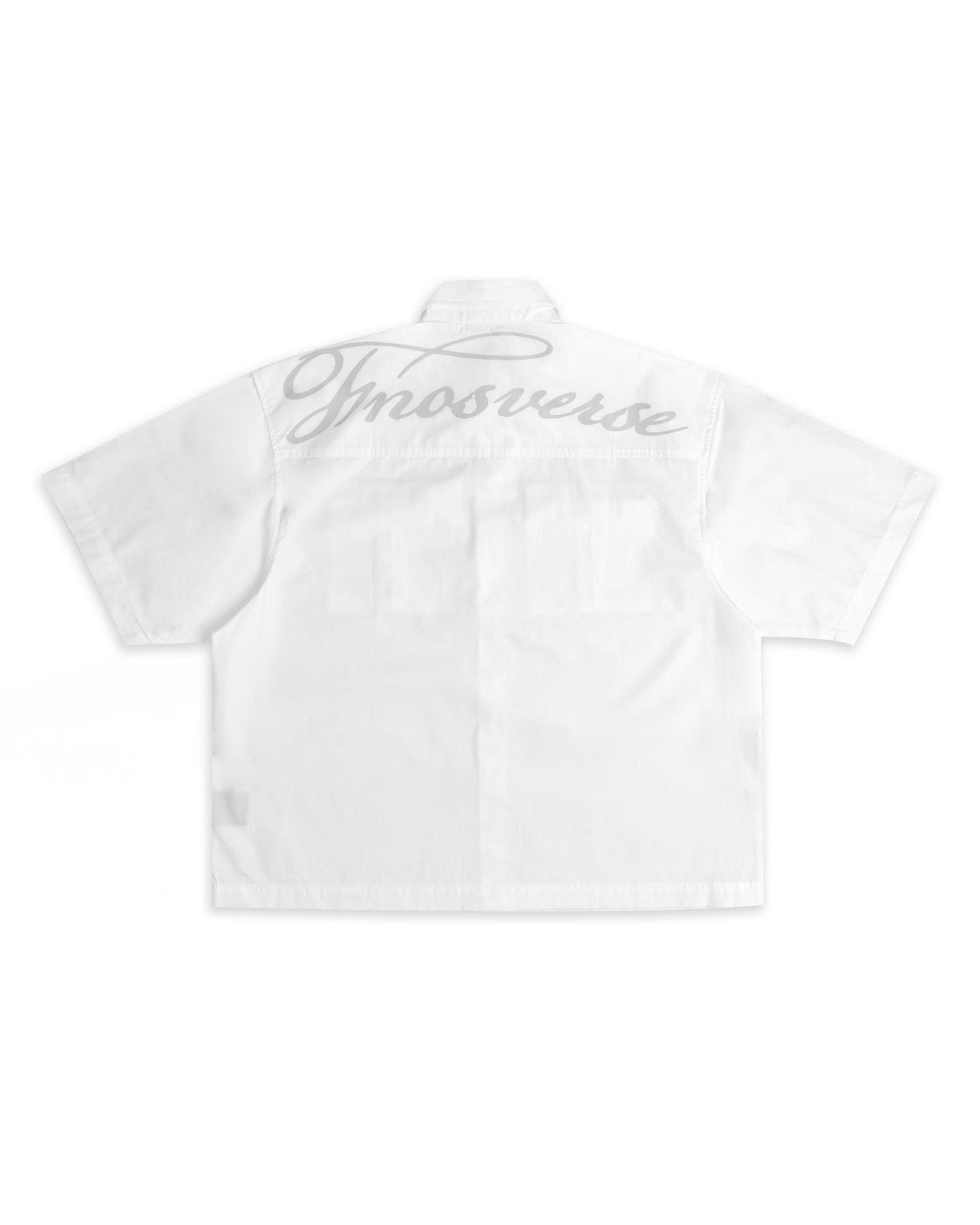  SH5 - SHORT-SLEEVE SHIRT WITH SLIGHT WRINKLE EFFECT - WHITE 