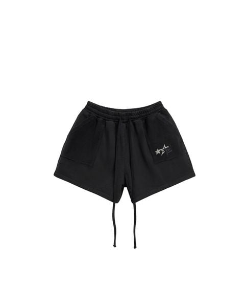  SNW6 - FNOS WASHED SHORT - BLACK 