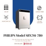  Két sắt PHILIPS SBX701-7B0 (131kg) Cao Cấp Thông Minh Hiện Đại 