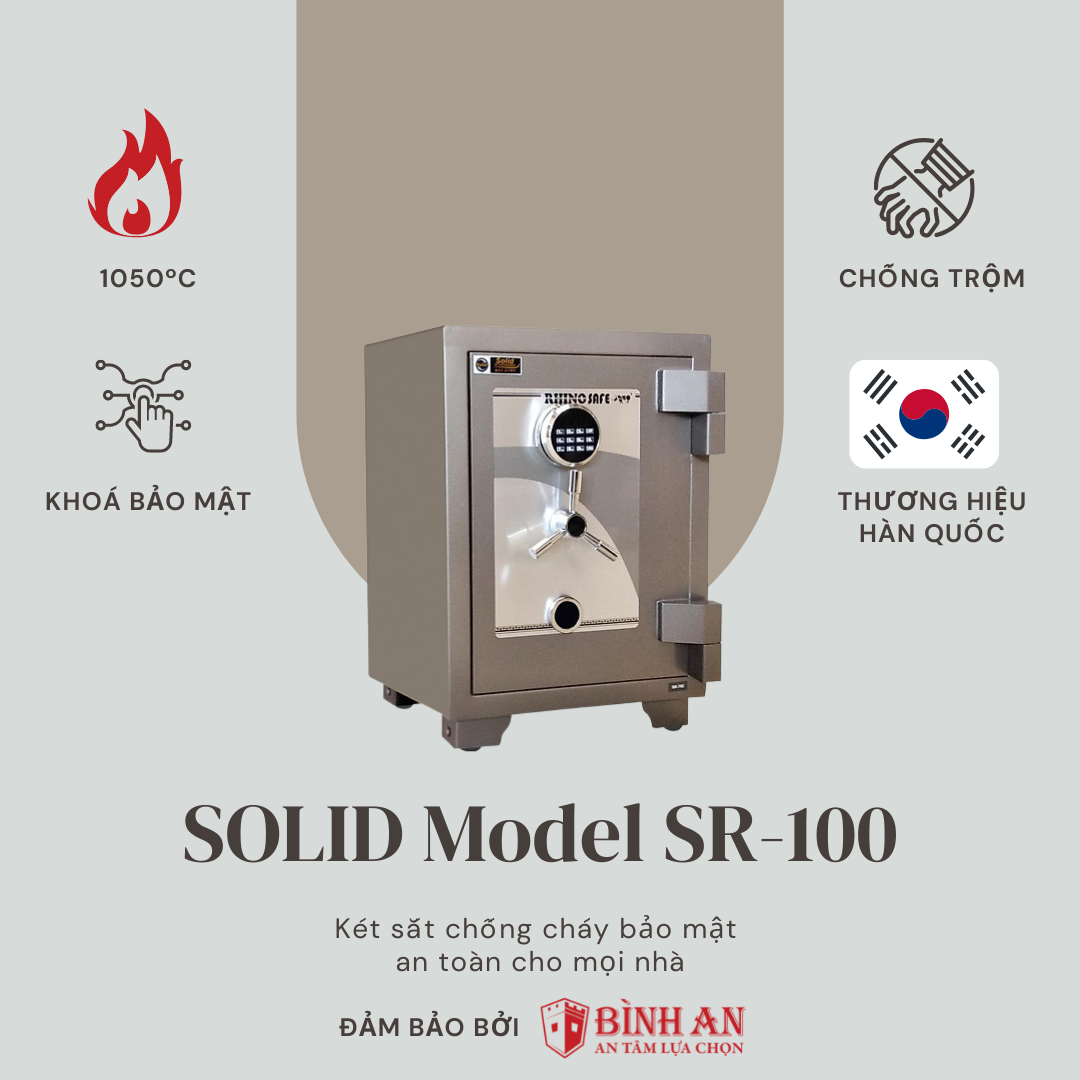  Két Sắt Hàn Quốc Solid SR-100 (220kg) 