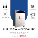  Két sắt PHILIPS SBX701-6B0 Với Thiết Kế Lót Da Cao Cấp 