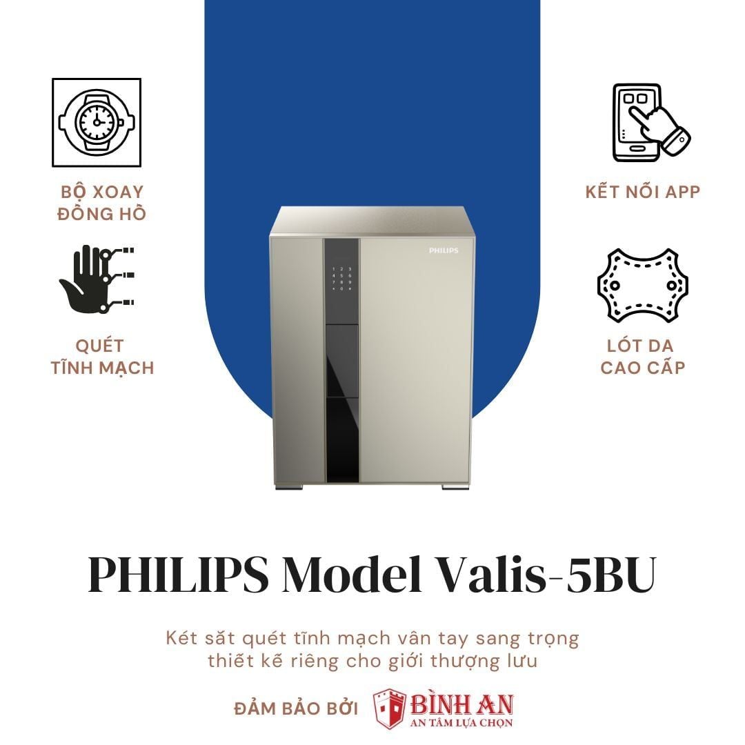  Két sắt PHILIPS VALIS-5BU (93kg) Đẳng Cấp Cho Giới Thượng Lưu 