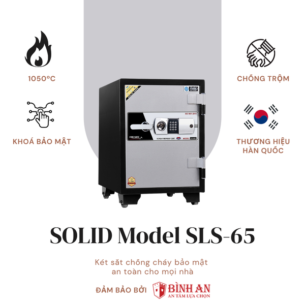 Két Sắt Solid SLS-65 (130kg) An Toàn Bảo Mật Công Nghệ Hàn Quốc