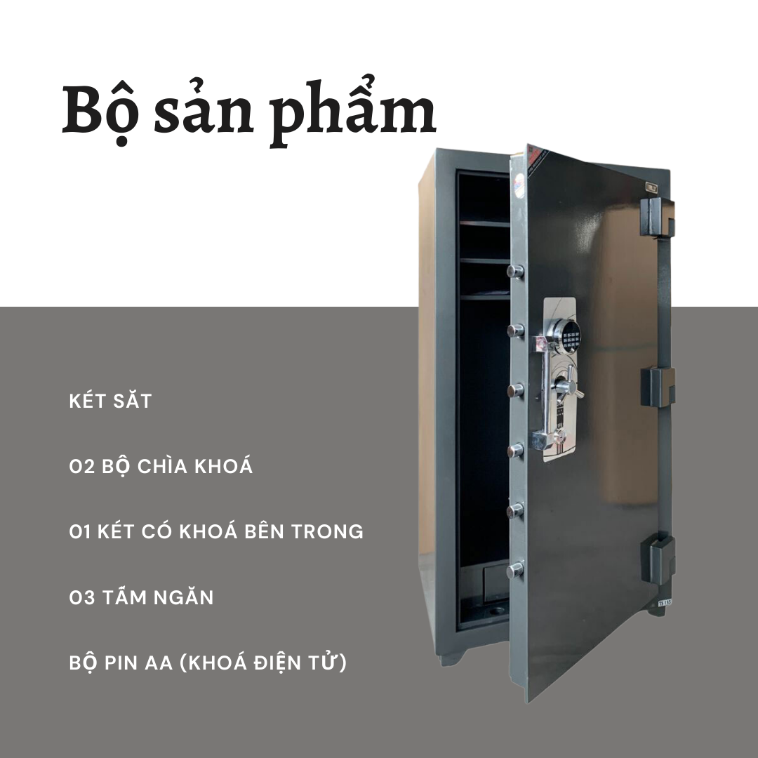  Két sắt Truly TSD-135 (495KG) Thép 12mm Chống Cạy 