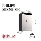  Két sắt PHILIPS SBX701-8B0 (150kg) Sang Trọng Và Đẳng Cấp 