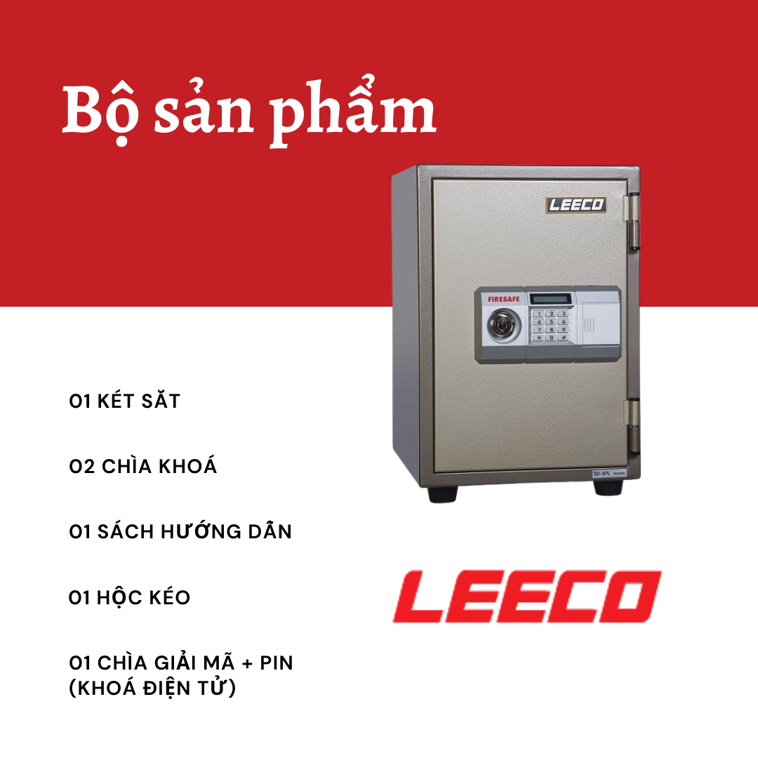  Két sắt LEECO SST (53kg) Nhập Khẩu Thái Lan 