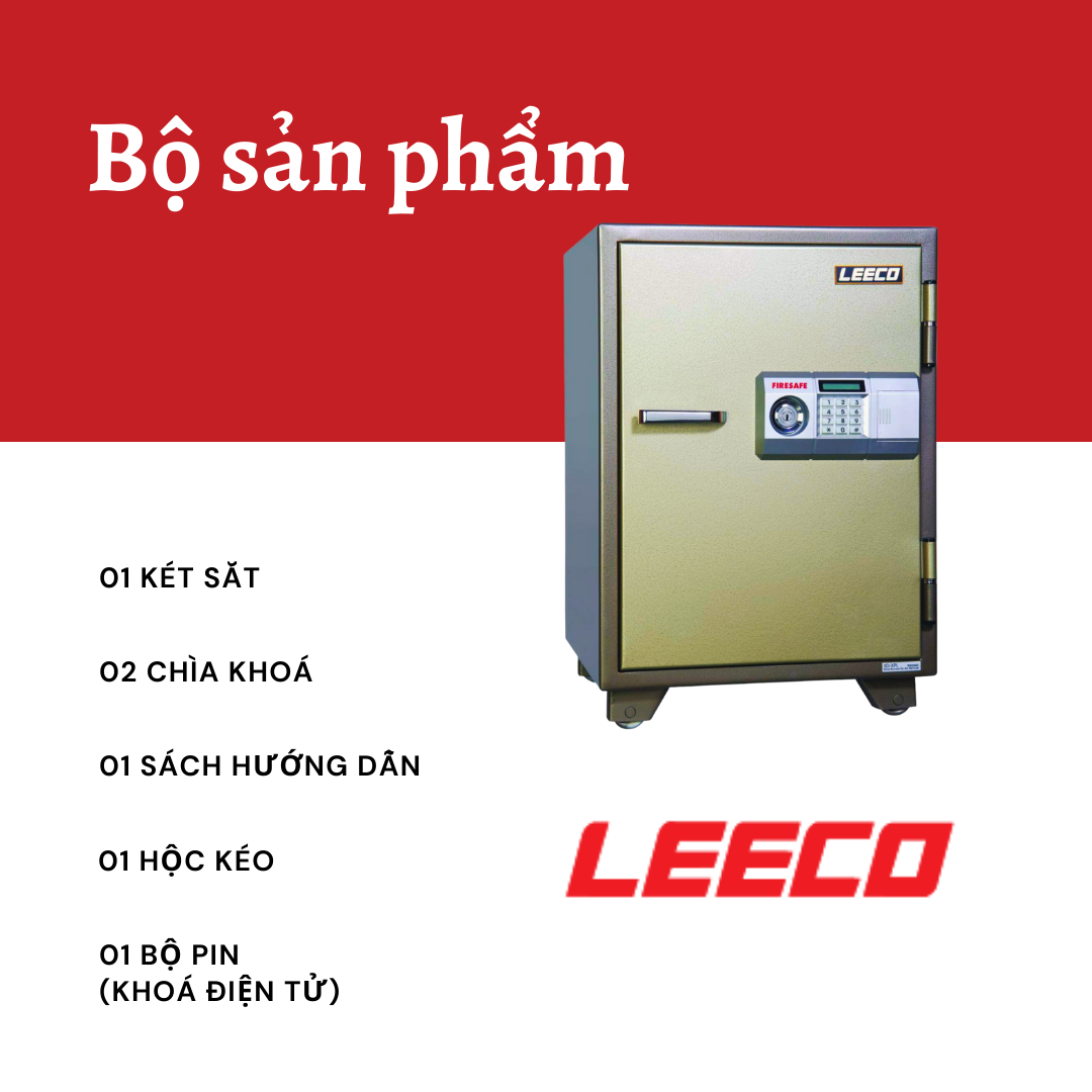  Két sắt LEECO SD (105kg) Nhập Khẩu Chính Hãng Thái Lan 