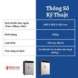  Két sắt PHILIPS SBX701-6B0 Với Thiết Kế Lót Da Cao Cấp 
