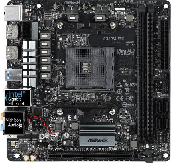  Bo mạch chủ ASROCK A320M ITX 17.0cm x 17.0cm 