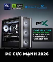 PCX ULTRA 7 265KF | 32GB DDR5 | 1TB SSD | NVIDIA RTX 5060 | Wifi 7