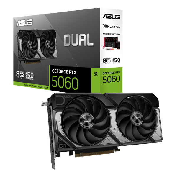  Card màn hình ASUS Dual GeForce RTX 5060 Ti 16GB GDDR7 OC Edition 