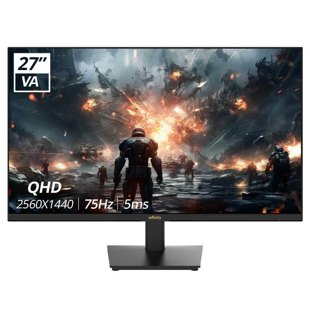 Infinity V2724Q7 – 27 inch QHD 2K VA | 75Hz | AMD Freesync | Gaming Monitor