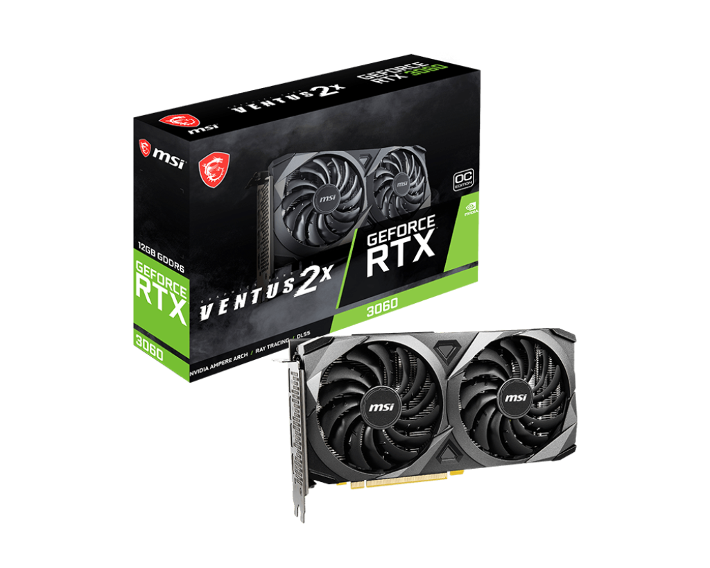 Card màn hình MSI GeForce RTX 3060 Ventus 2X OC 12G