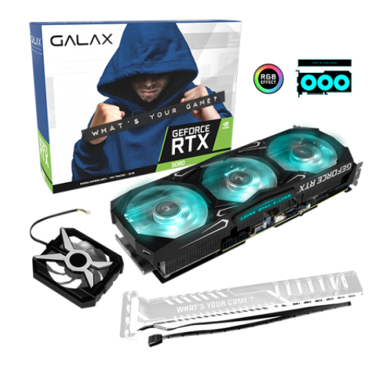  Card màn hình GALAX RTX3080 10GB SG 3 Fan 2nd 