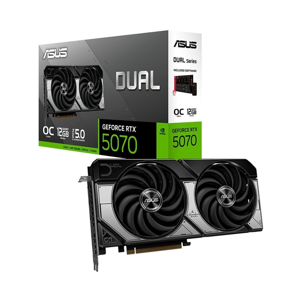  Card màn hình NVIDIA GeForce RTX 5070 ASUS Dual OC | 12GB GDDR7, 6144 CUDA, 650W 