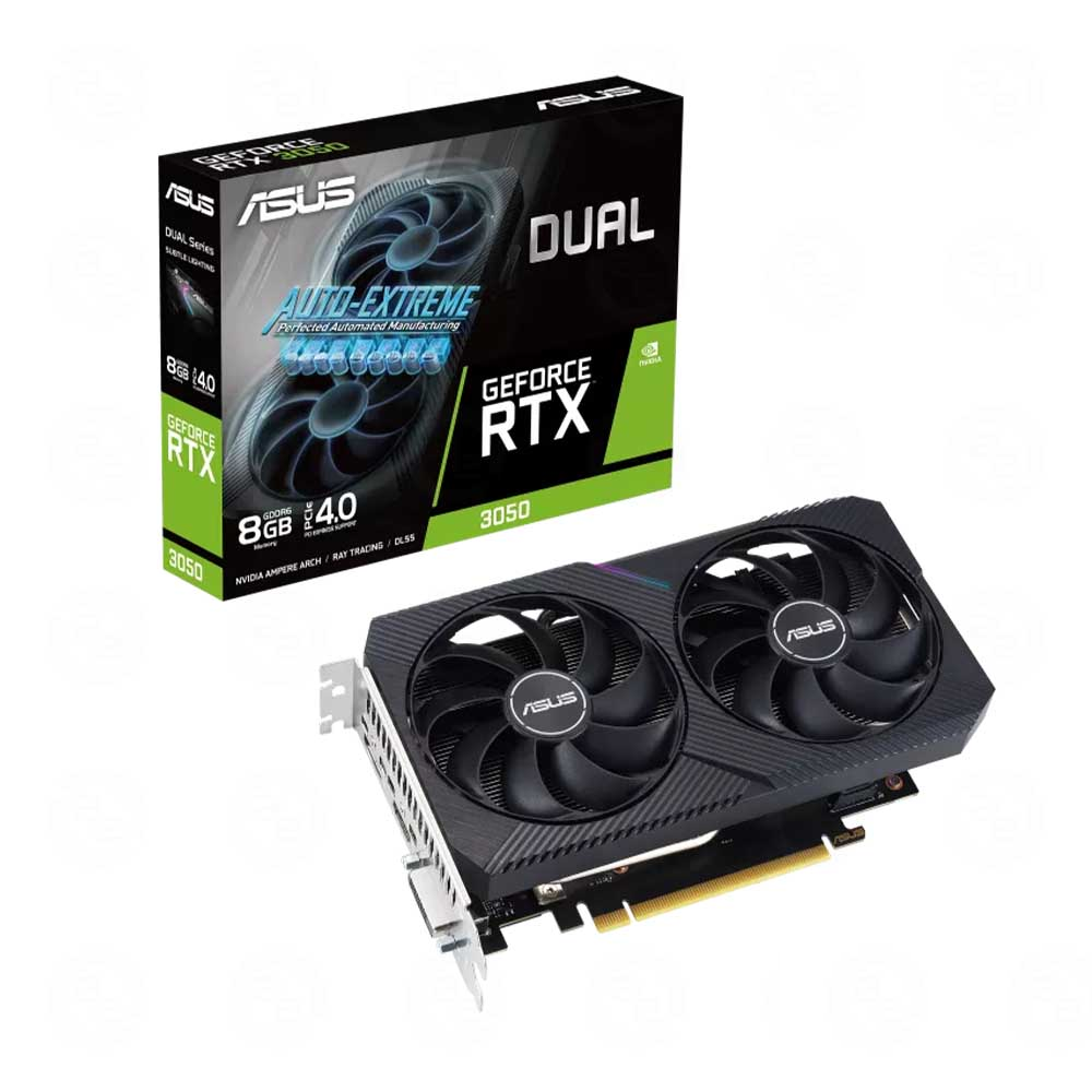 Card màn hình Asus RTX 3050 Dual 8GB GDDR6 2 Fan V2 (DUAL-RTX3050-8G-V2)