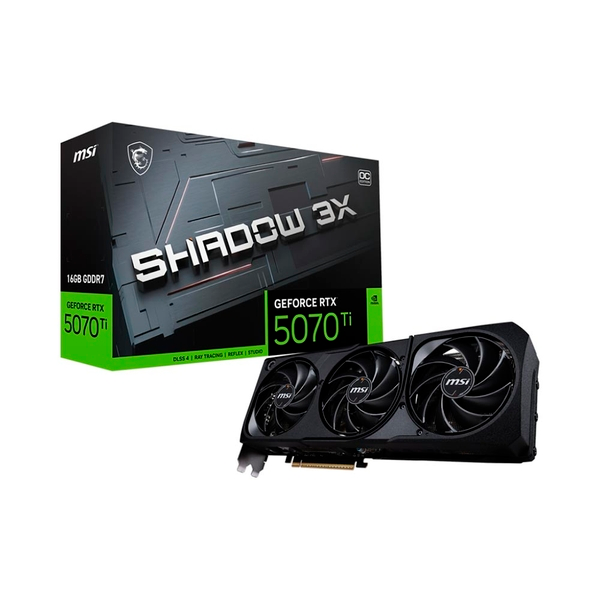 VGA MSI GeForce RTX 5070 Ti 16GB SHADOW 3X OC GDDR7