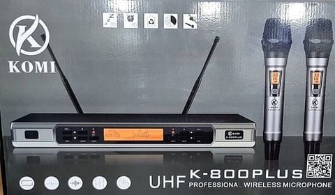 Micro Komi K800 Plus | Ca Nhẹ| Chống Hú Tốt