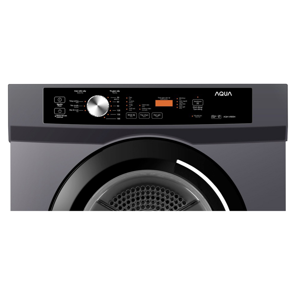Máy Sấy Thông Hơi Aqua 8 Kg AQH-V800H.SS