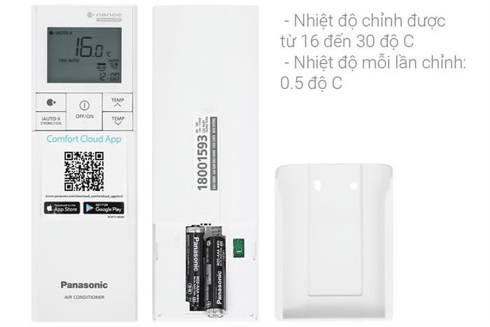 Điều hòa Panasonic Inverter 11500 BTU CU/CS-XU12BKH-8
