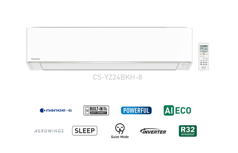 Điều hòa Panasonic inverter 2 chiều CU/CS-YZ24BKH-8 24000BTU