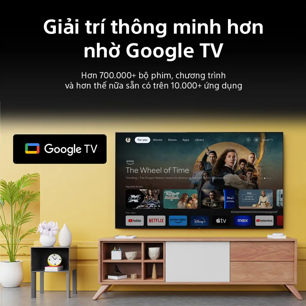 Google Tivi Sony 4K 55 inch K-55S30